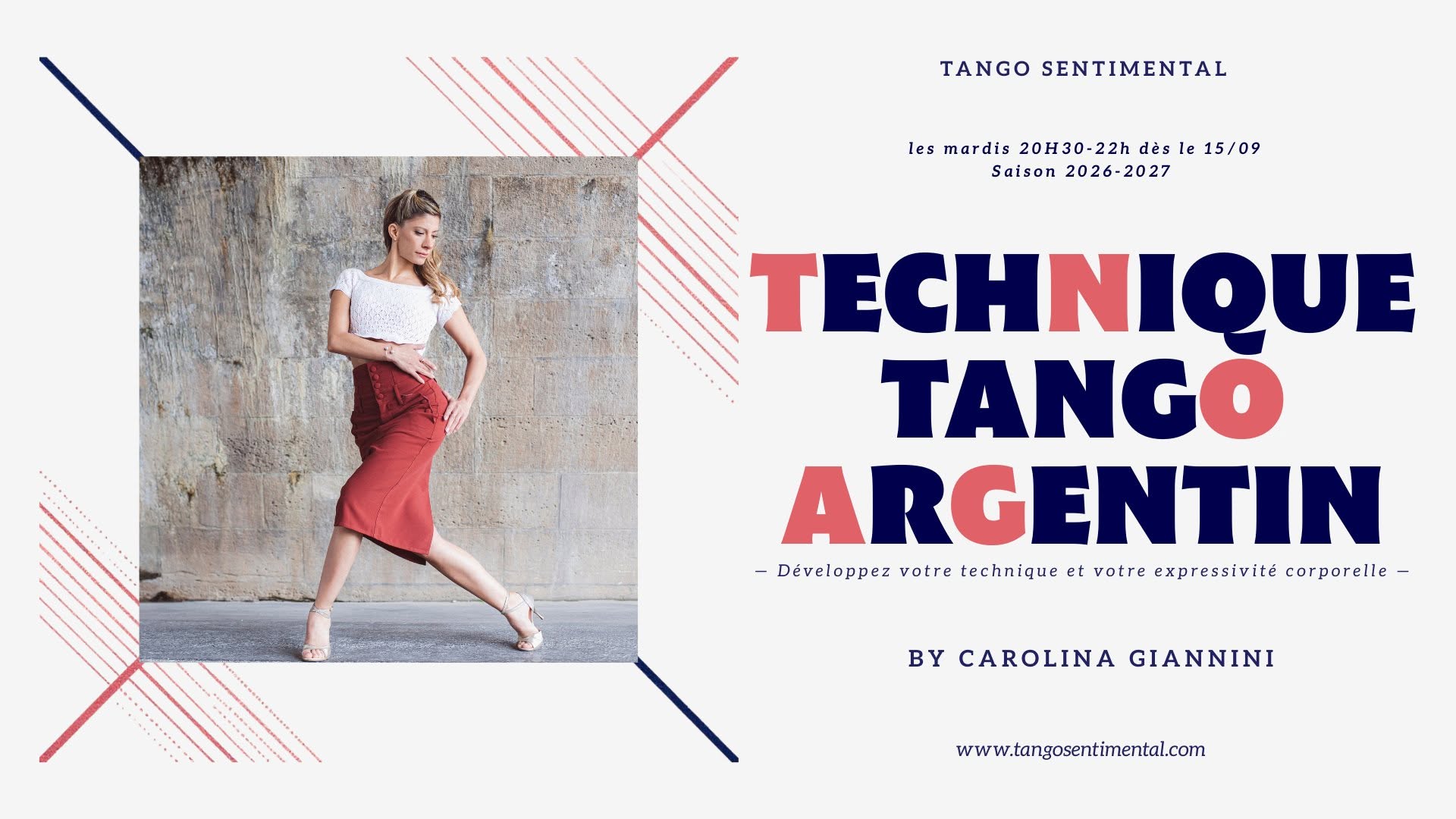 Cour tango argentin - Technique individuelle double rôle