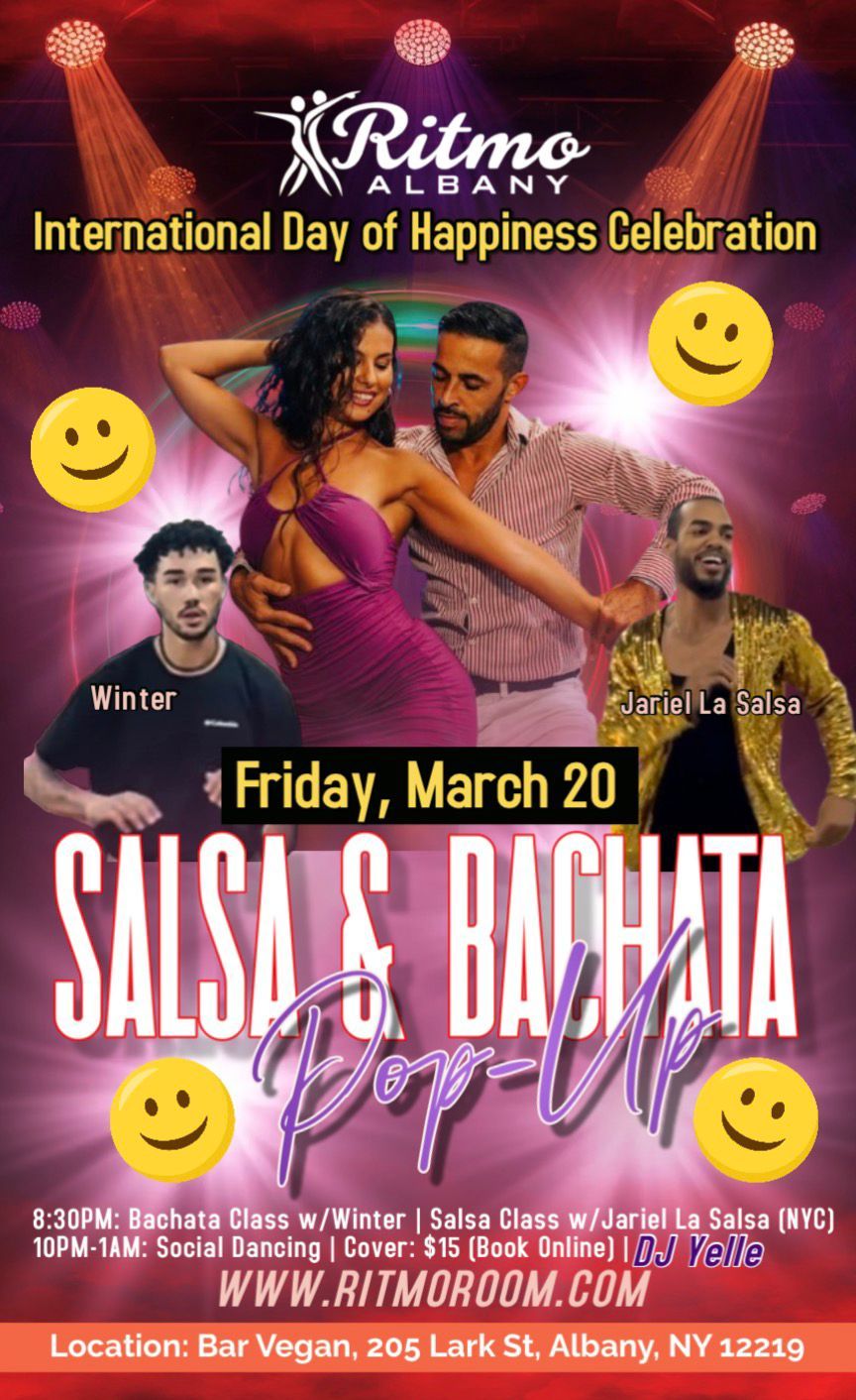 International Day of Happiness Celebration: Salsa and Bachata Social💃🏻