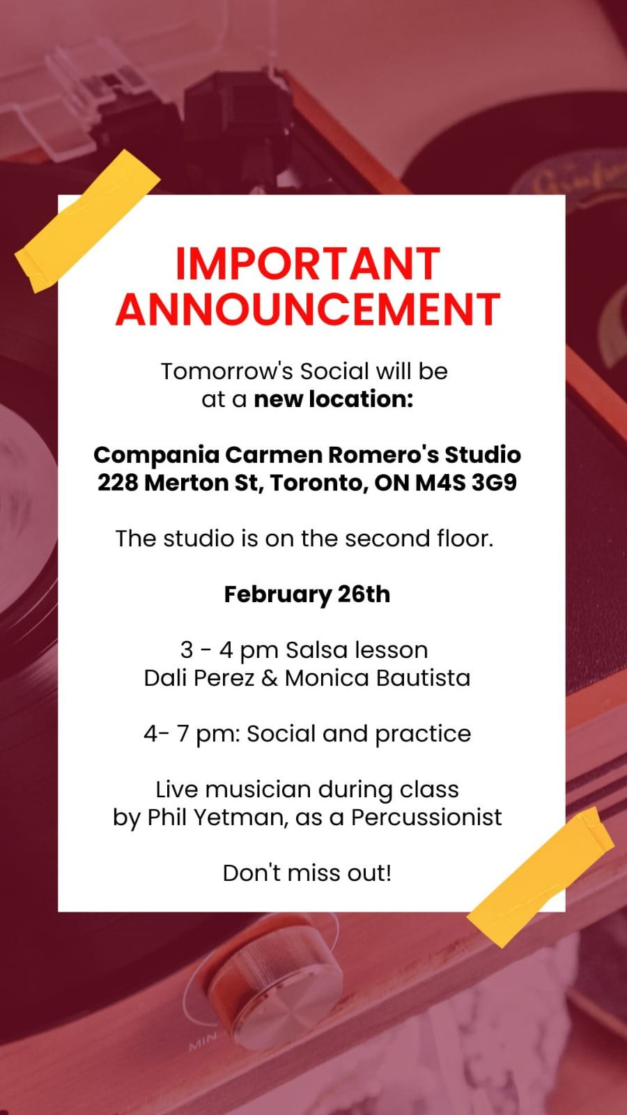 Salsa in the City - Salsa Lesson & Social