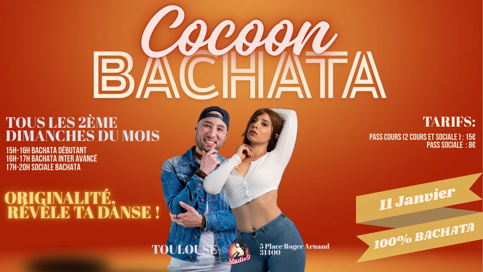 Cocoon Bachata Dimanche 11 janvier 2026