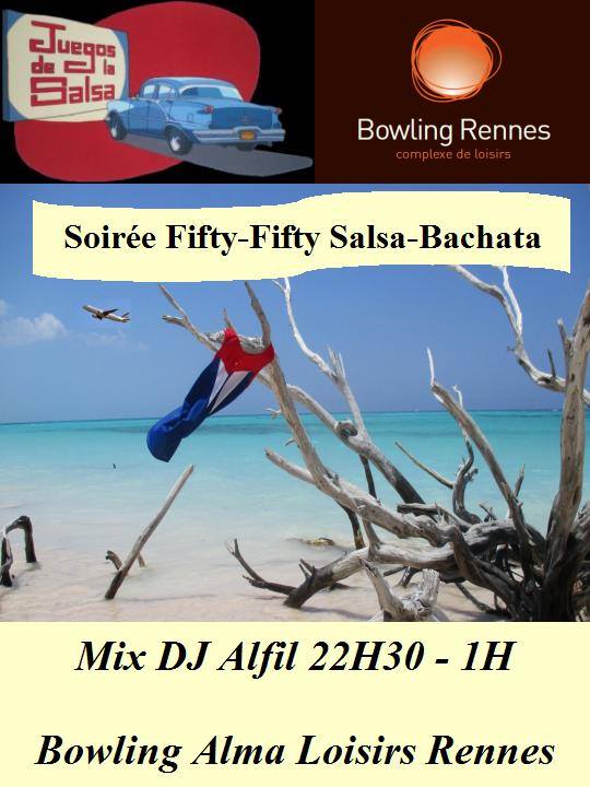 Juegos : Soirée Fifty-Fifty Salsa & Bachata au Bowling Alma