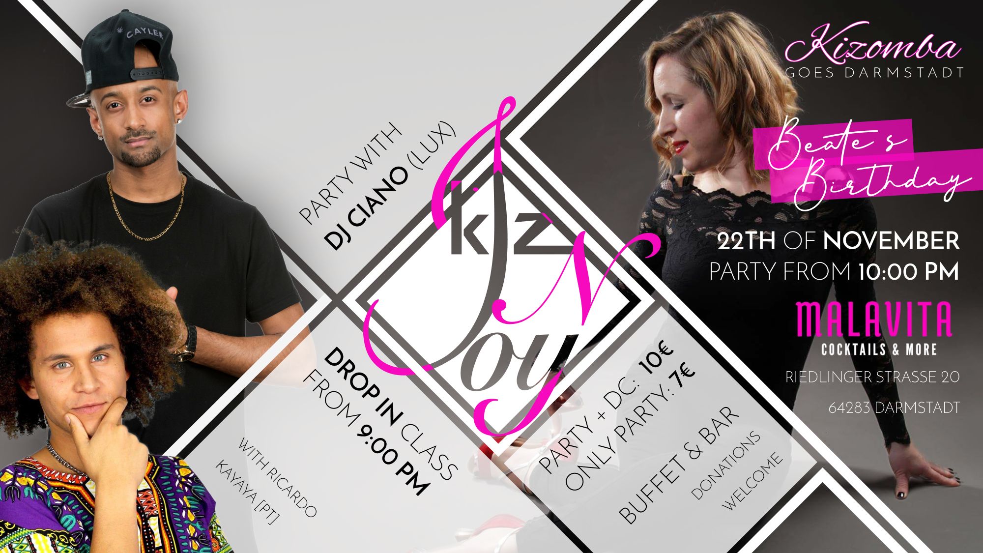 Kizomba Goes Darmstadt with DJ CIANO Beate's Bday Edition