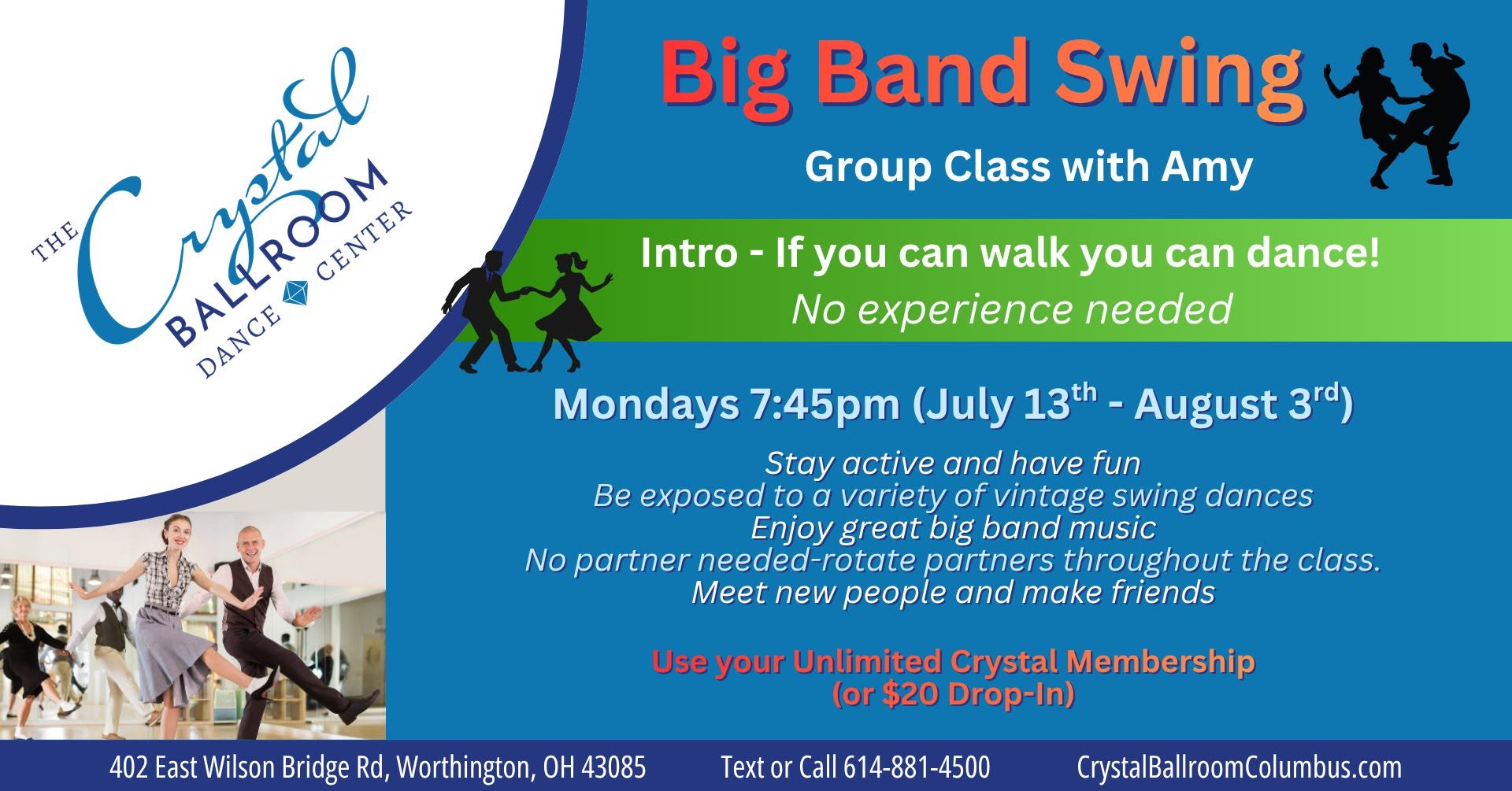 Big Band Swing Group Class with Amy
