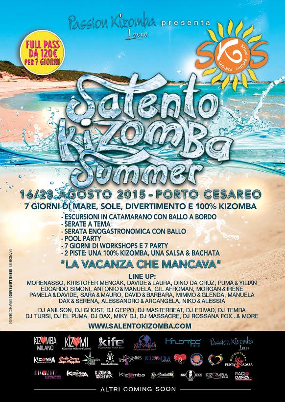Salento Kizomba Summer 16 - 23 agosto 2015