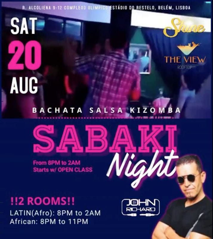 SHINE SaBaKi NIGHT • SÁB 20 Ago @ The View Rooftop