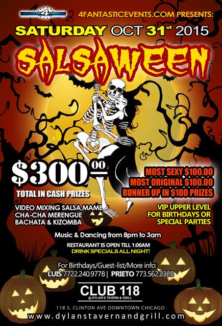 SALSA-WEEN @ Club 118 - Costume Contest & Salsa Dancing!