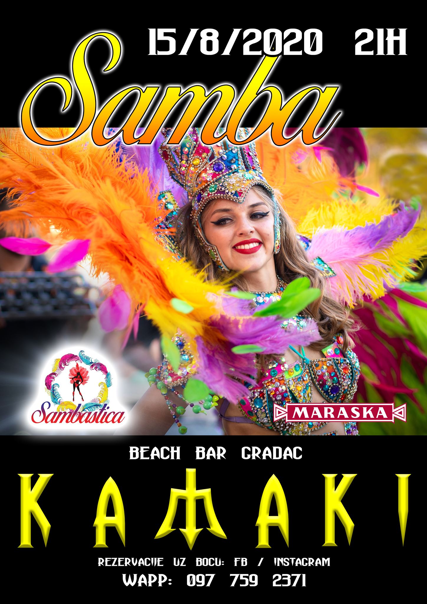 Samba party @Kamaki beach bar Gradac