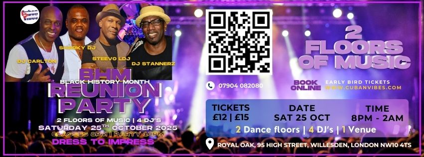 Black History Month Reunion Party at Royal Oak NW10