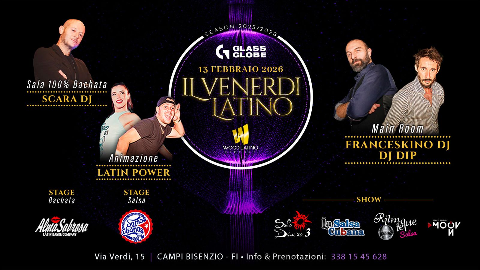 IL VENERDì LATINO @ GLASS GLOBE by Wood Latino