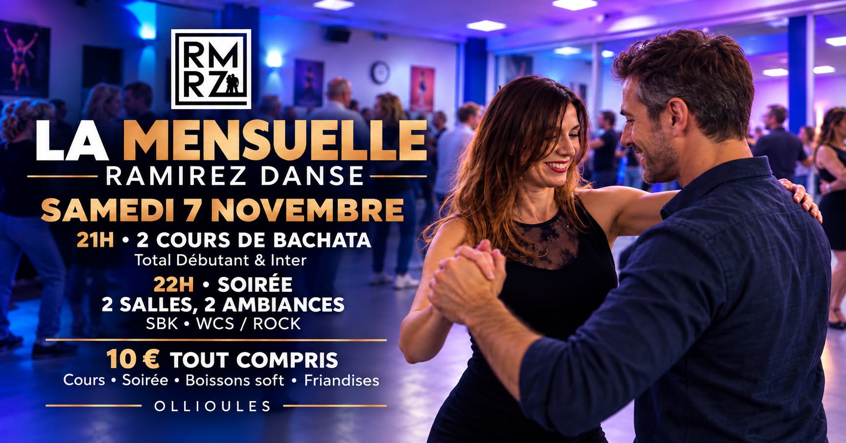 La Mensuelle Ramirez Danse avec cours de Bachata