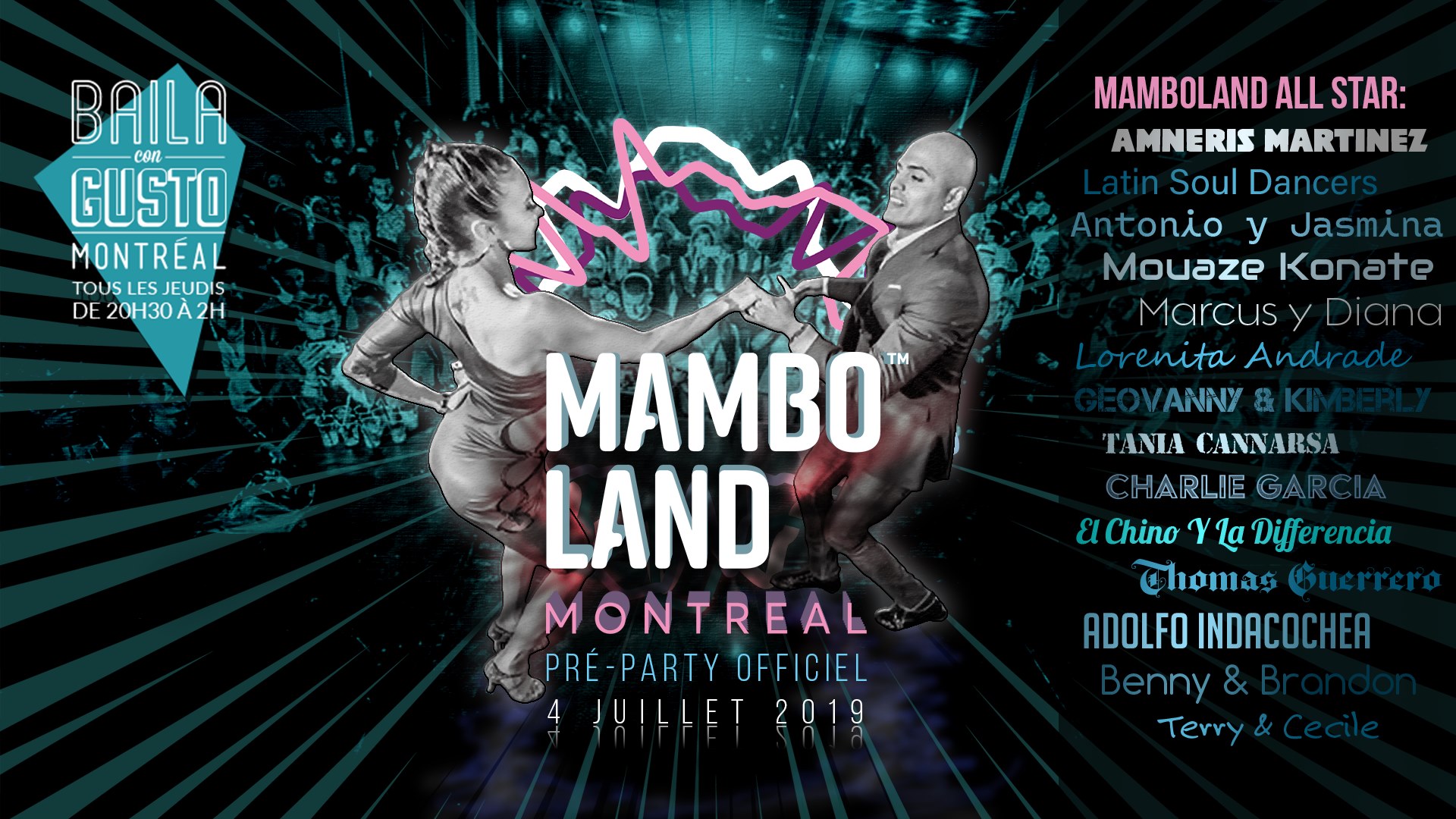 Mamboland Montreal Pré-Party Officiel avec Mamboland All Star