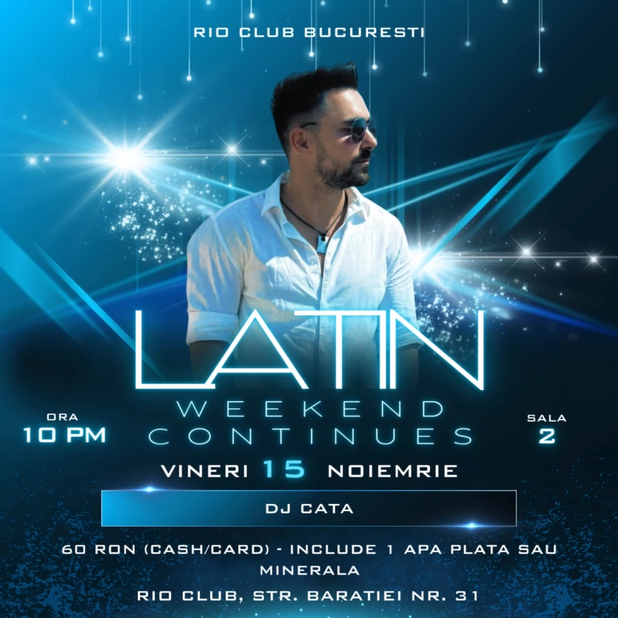 LATIN WEEKEND CONTINUES @ CLUB RIO!
