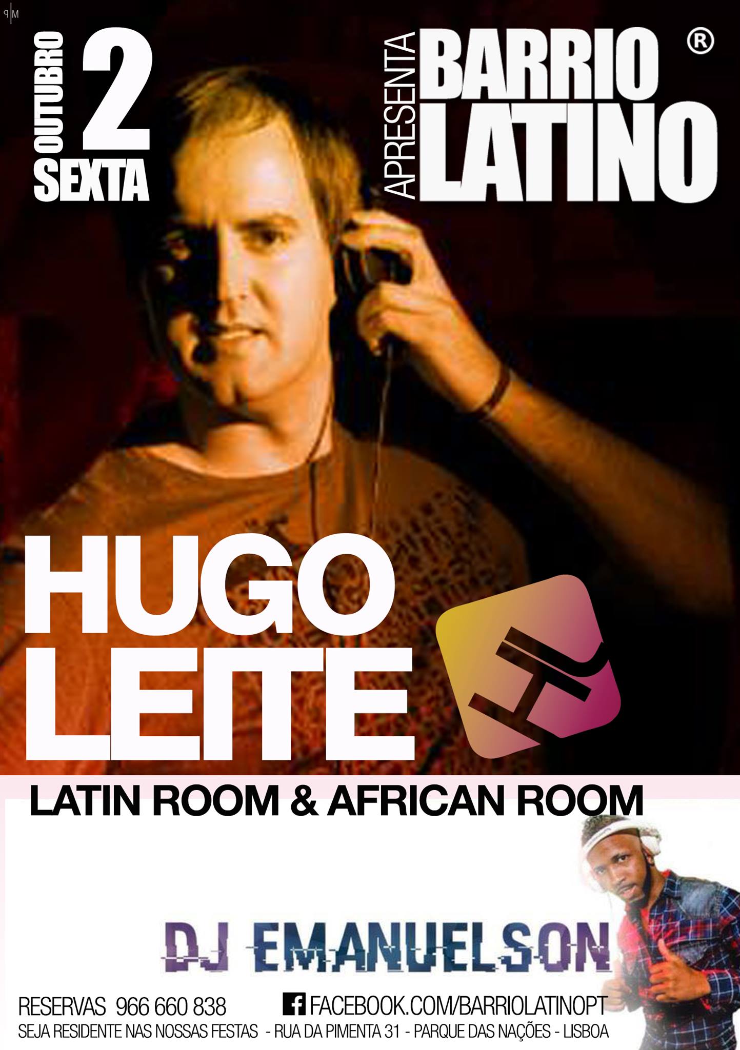◉ HUGO LEITE @ BARRIO LATINO ◉ AFROLATIN NIGHT ◉ 2 ROOMS
