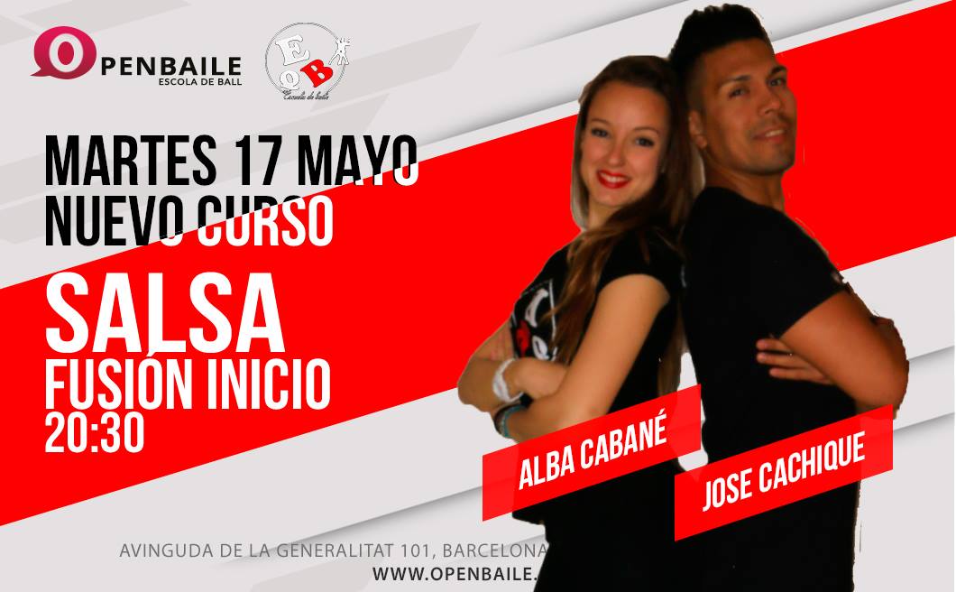 Nuevos cursos Salsa Fusión y Timba Cubana 17 Mayo