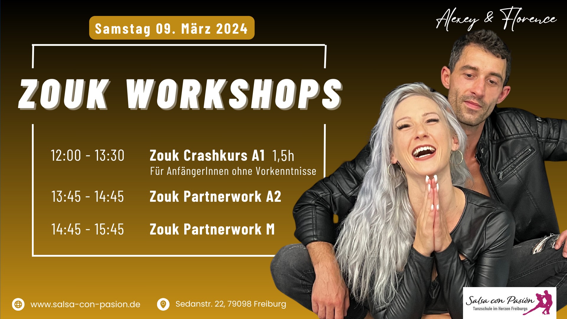 Zouk Workshops mit Alexej & Florence - Freiburg