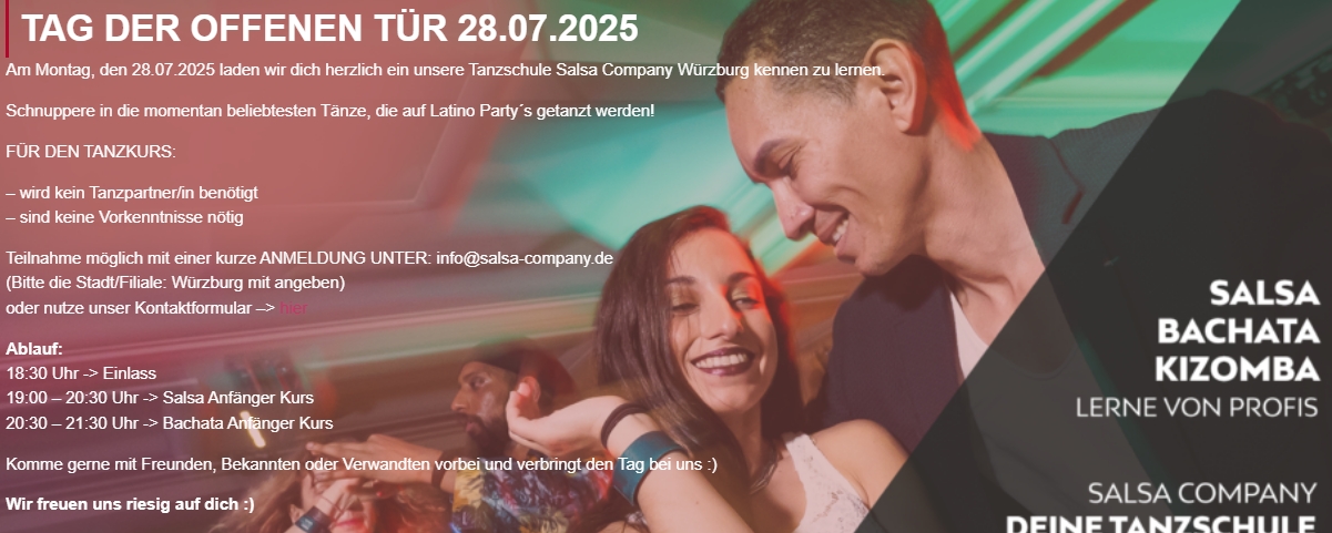 🌟 Tag der offenen Tür bei der Salsa Company in Würzburg! 💃🕺