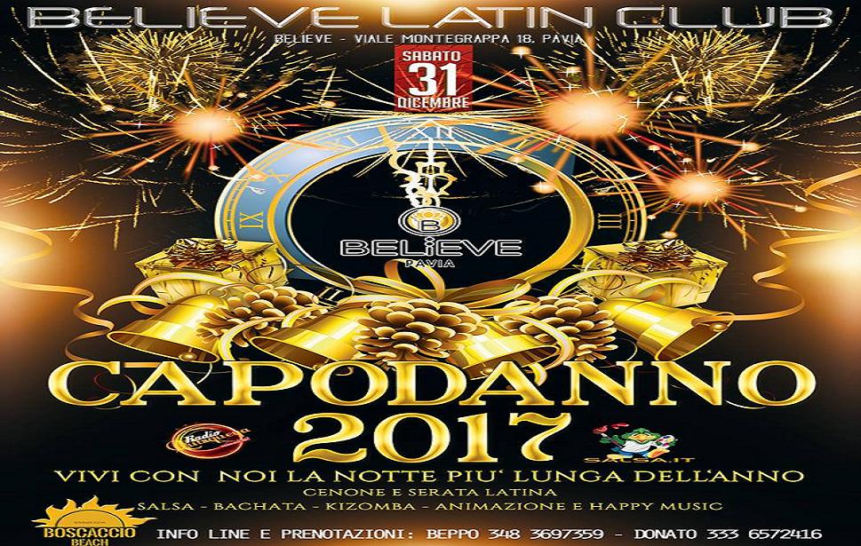 Capodanno 2017 al Believe latin club