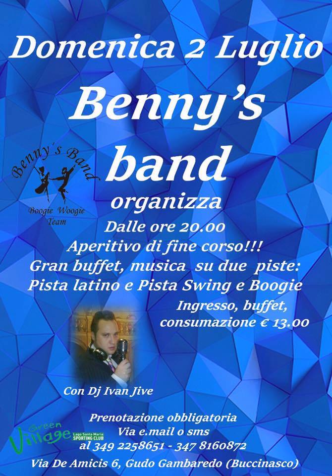 Benny's band event swing -latin