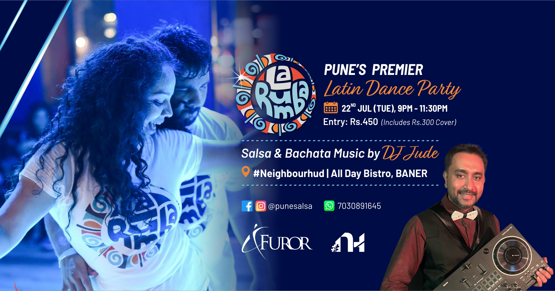 La Rumba in Baner - Salsa & Bachata Social- 22nd July 2025