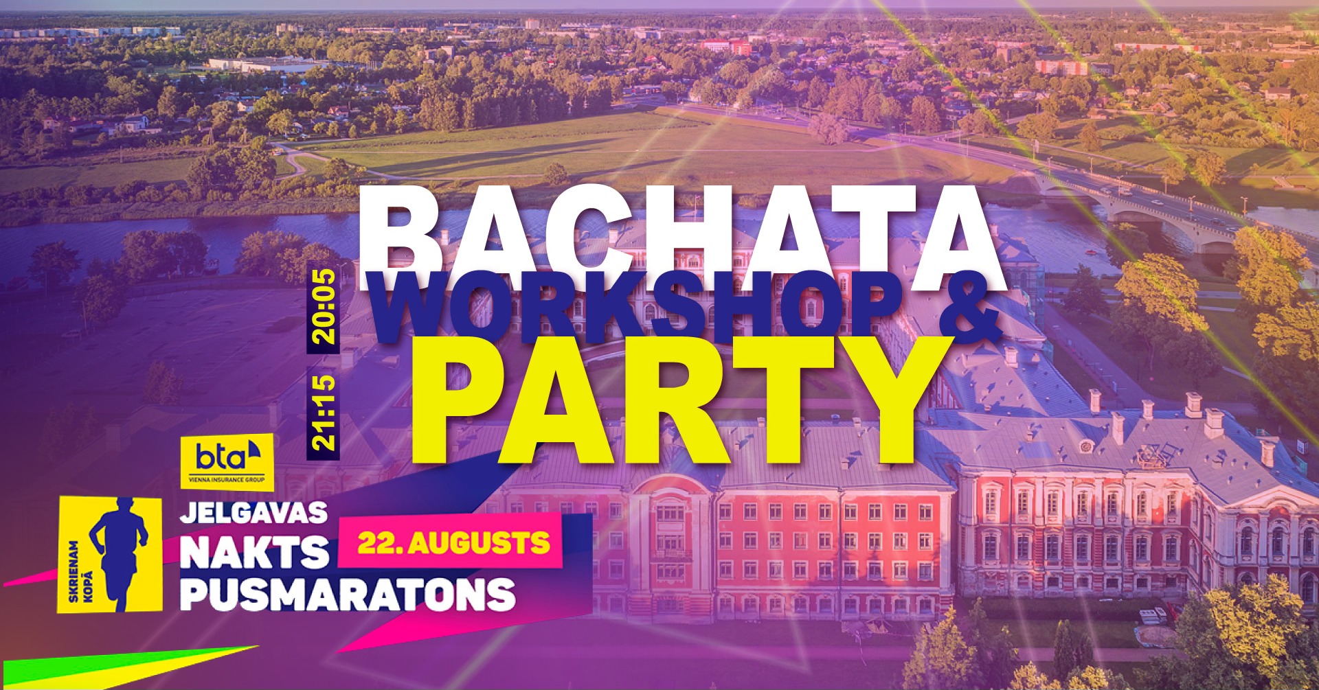 BACHATA BY THE CASTLE Dance Night at Jelgava Night Half-Marathon 💃🕺