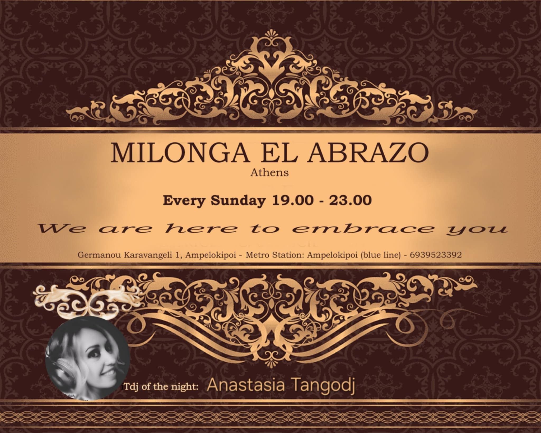 Milonga El Abrazo "Mistery milonga" & DJ από Ιταλια !