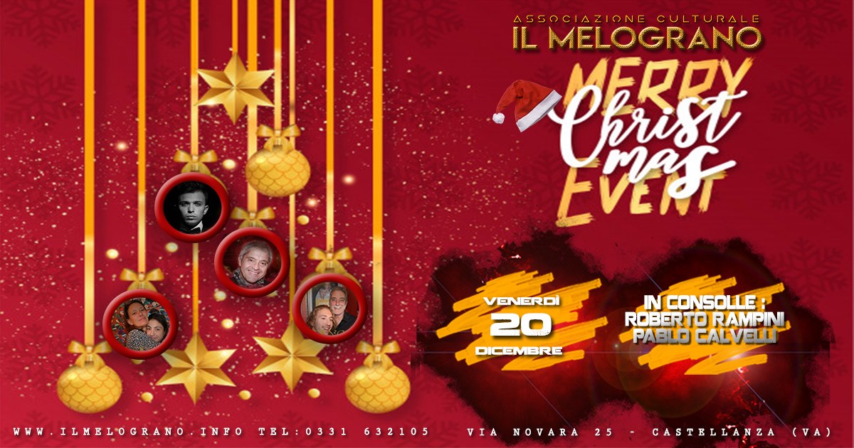 Venerdì 20 Dicembre 2019 Merry Christmas Event