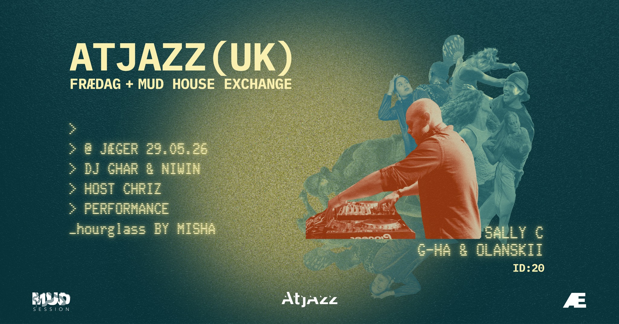 JAEGER x MUD: ATJAZZ (UK) - STARBASE 17 CELEBRATION MUD HOUSE EXCHANGE _hourglass