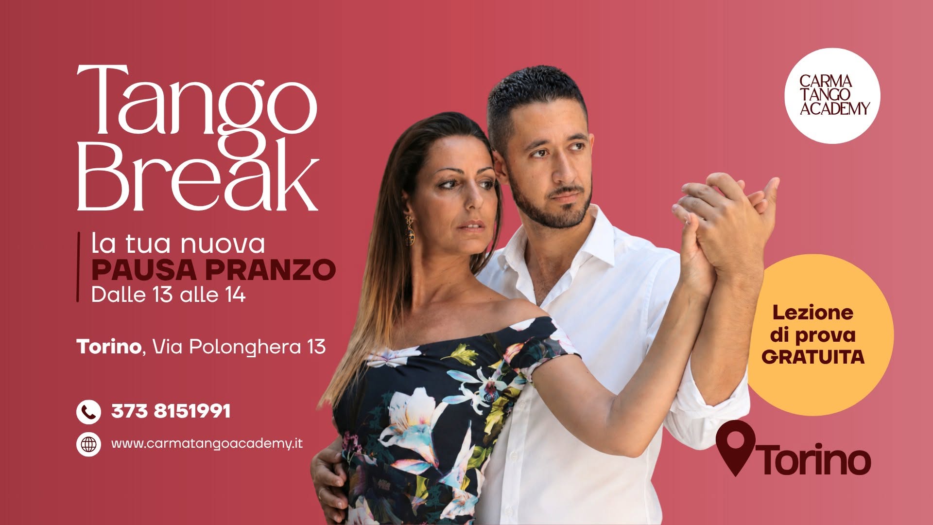 TANGO BREAK - Il Tango in Pausa Pranzo a Torino ☀️ Carma Tango Academy 💃