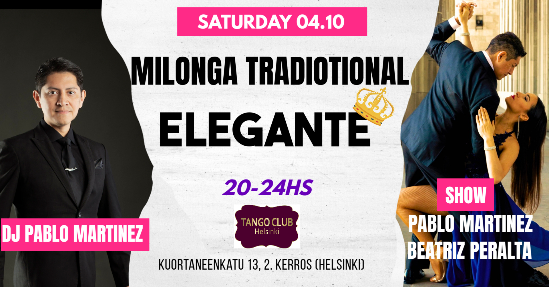 MILONGA TRADITIONAL ELEGANTE-SHOW PABLO & BEATRIZ
