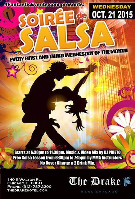 Soirée de Salsa @ Drake Hotel -No Cover Charge all night & More!
