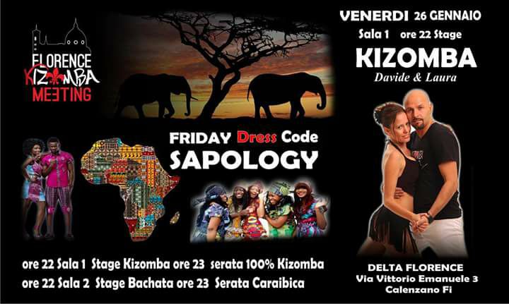 Venerdì 26 01 2 piste, kizomba,salsa e bachata al Florence kizomba meeting