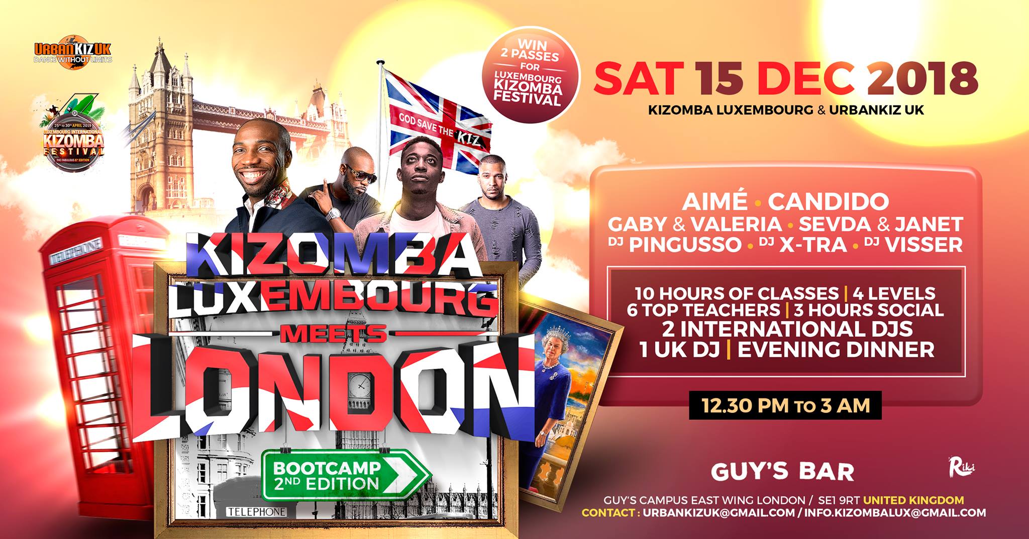 Kizomba Luxembourg Meets London Bootcamp 2nd Edition