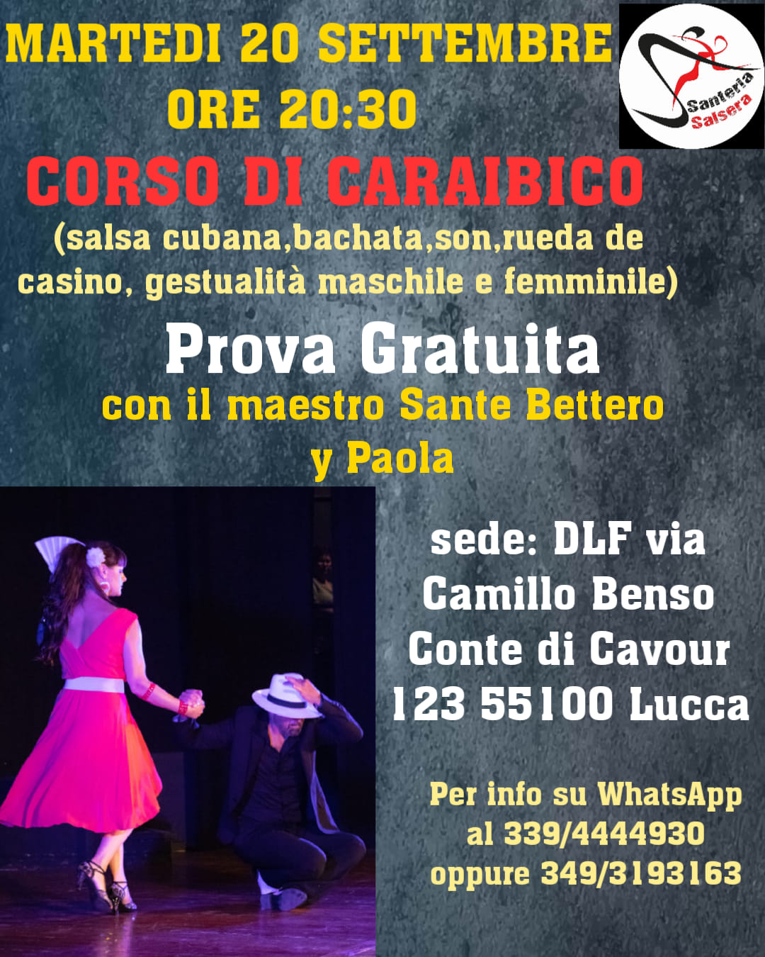 CORSI DI CARAIBICO( SALSA CUBANA e BACHATA)