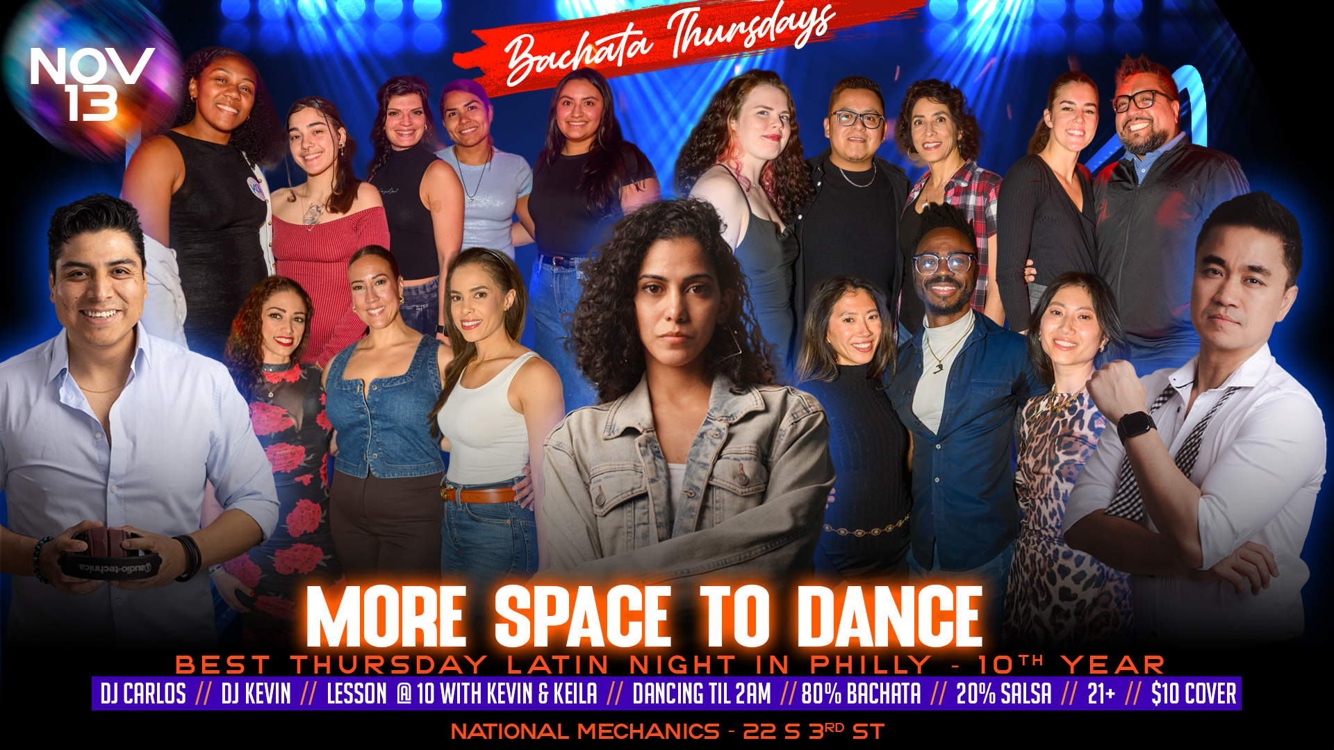 Bachata Thursdays - NATIONAL MECHANICS - Nov 13