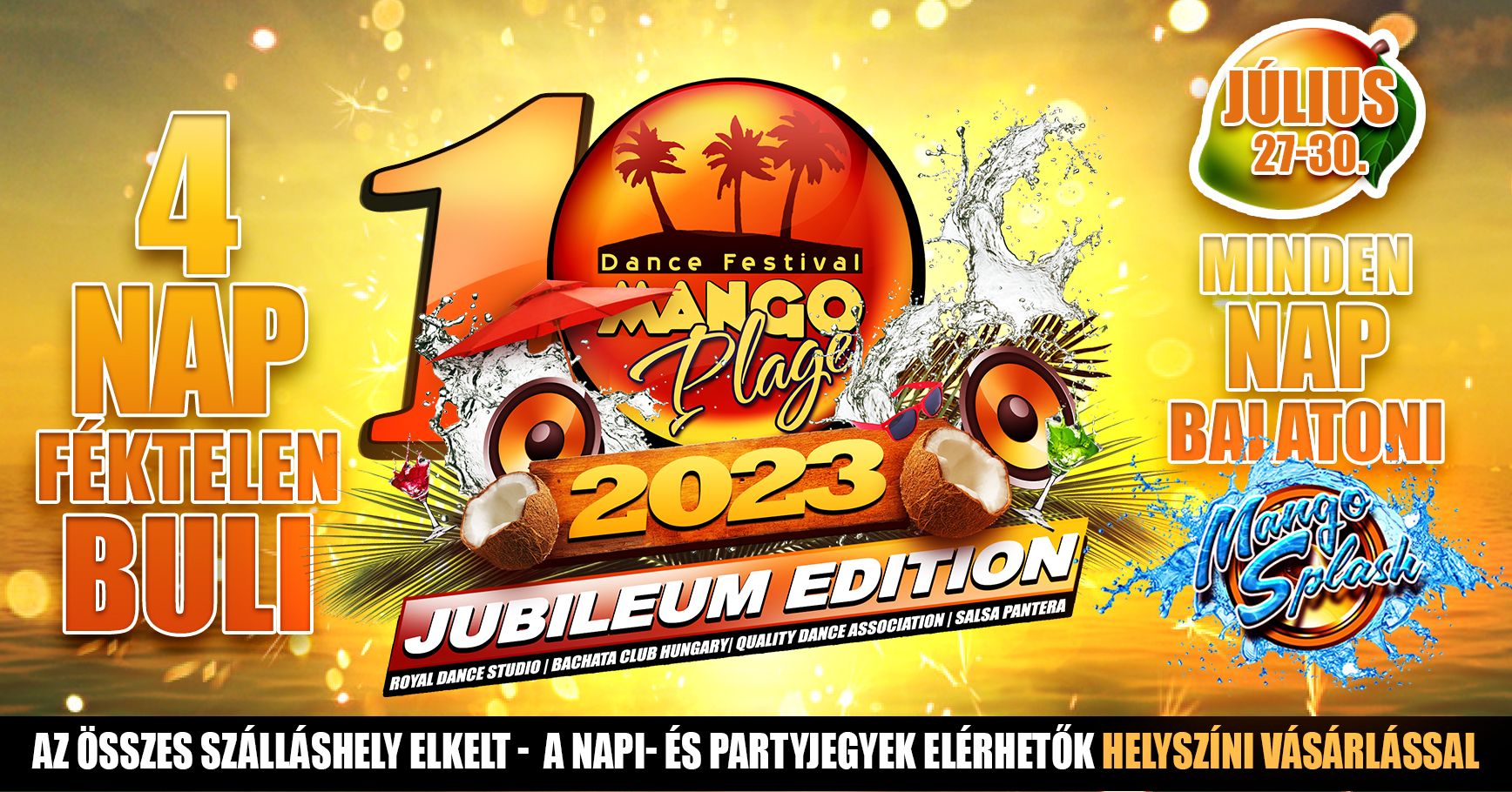 🥭 Mango Plage Dance Festival 2023 🪩 JUBILEUM EDITION