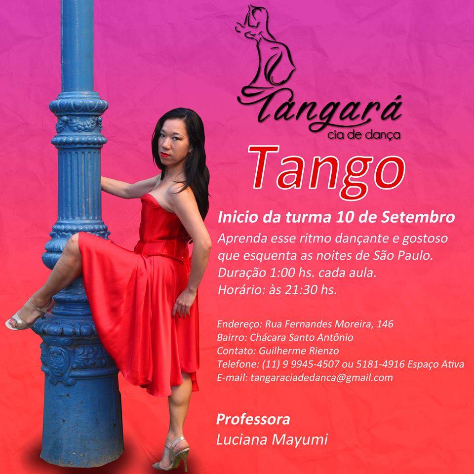 Dance Tango! 1ª aula da nova turma de TANGO da Prof. Luciana Mayumi: venha aprender!!