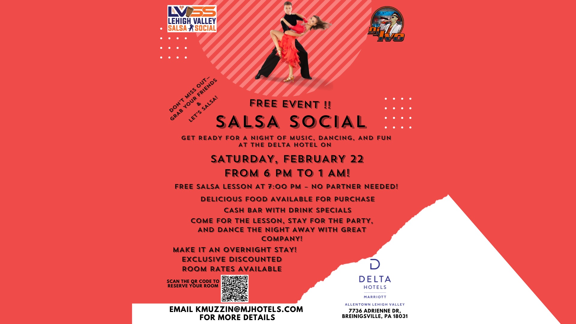 Salsa Social at the Delta Hotel!