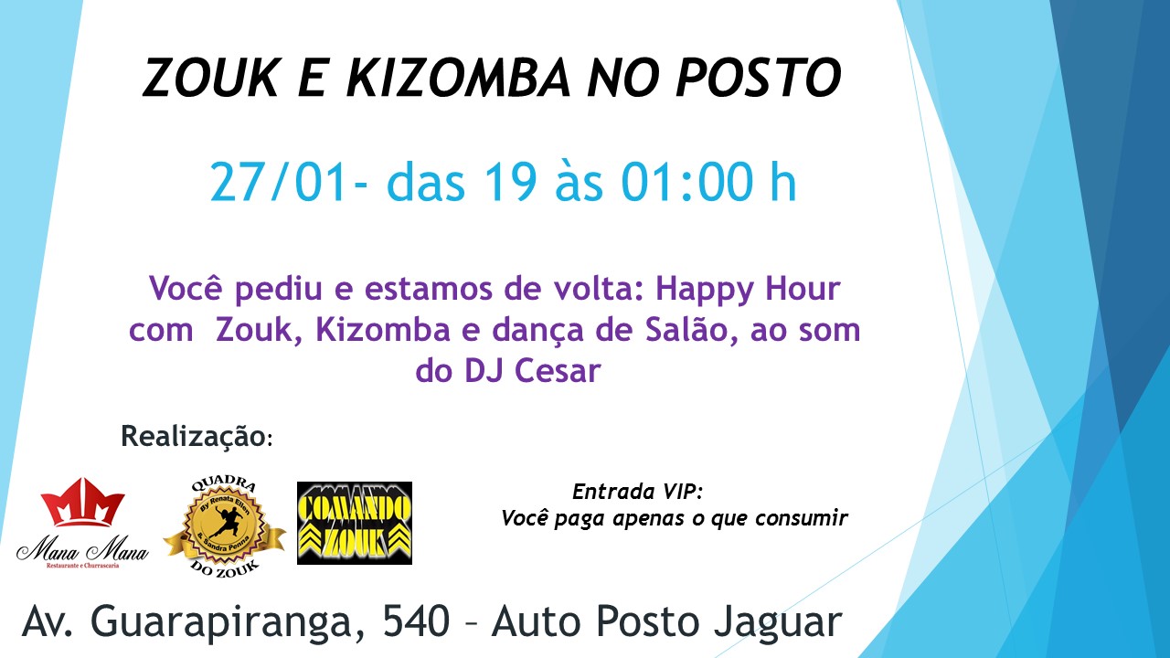 2º Zouk e Kizomba no Posto