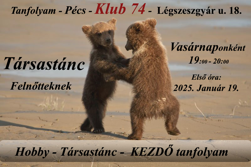 Kezdő TÁRSASTÁNC tanfolyam felnőtteknek
