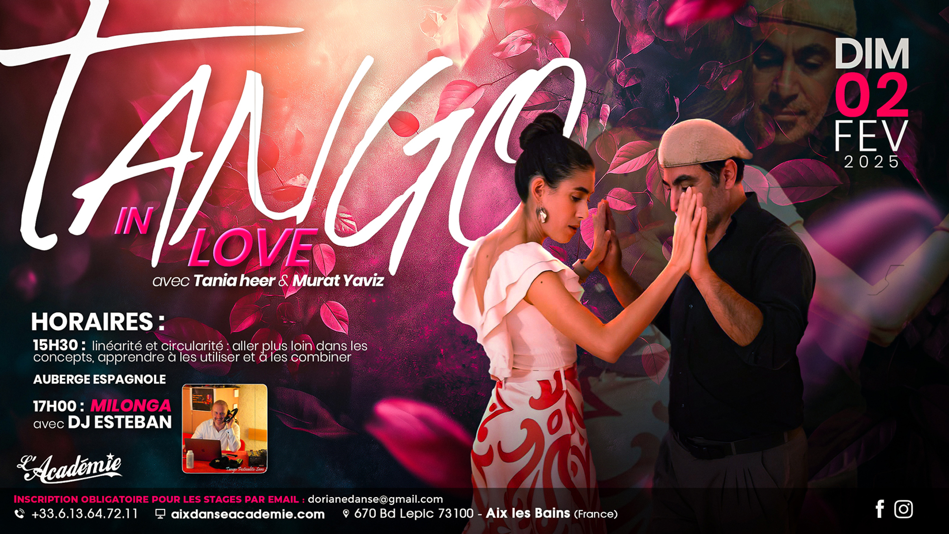 Tango in Love à l'Académie avec tania Heer & Murat Yaviz