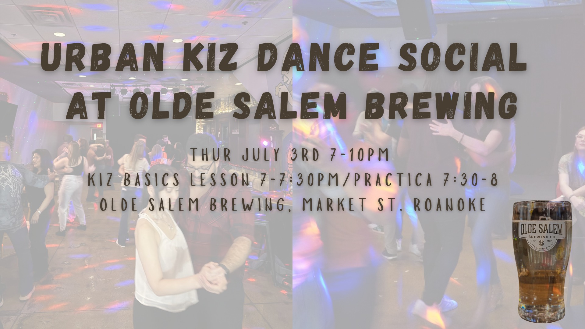 Urban Kiz Dance Social at Olde Salem Brewing - Downtown