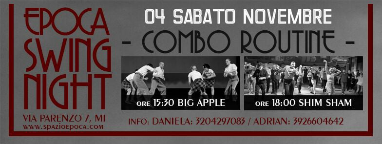 EPOCA SWING NIGHT + COMBO ROUTINE