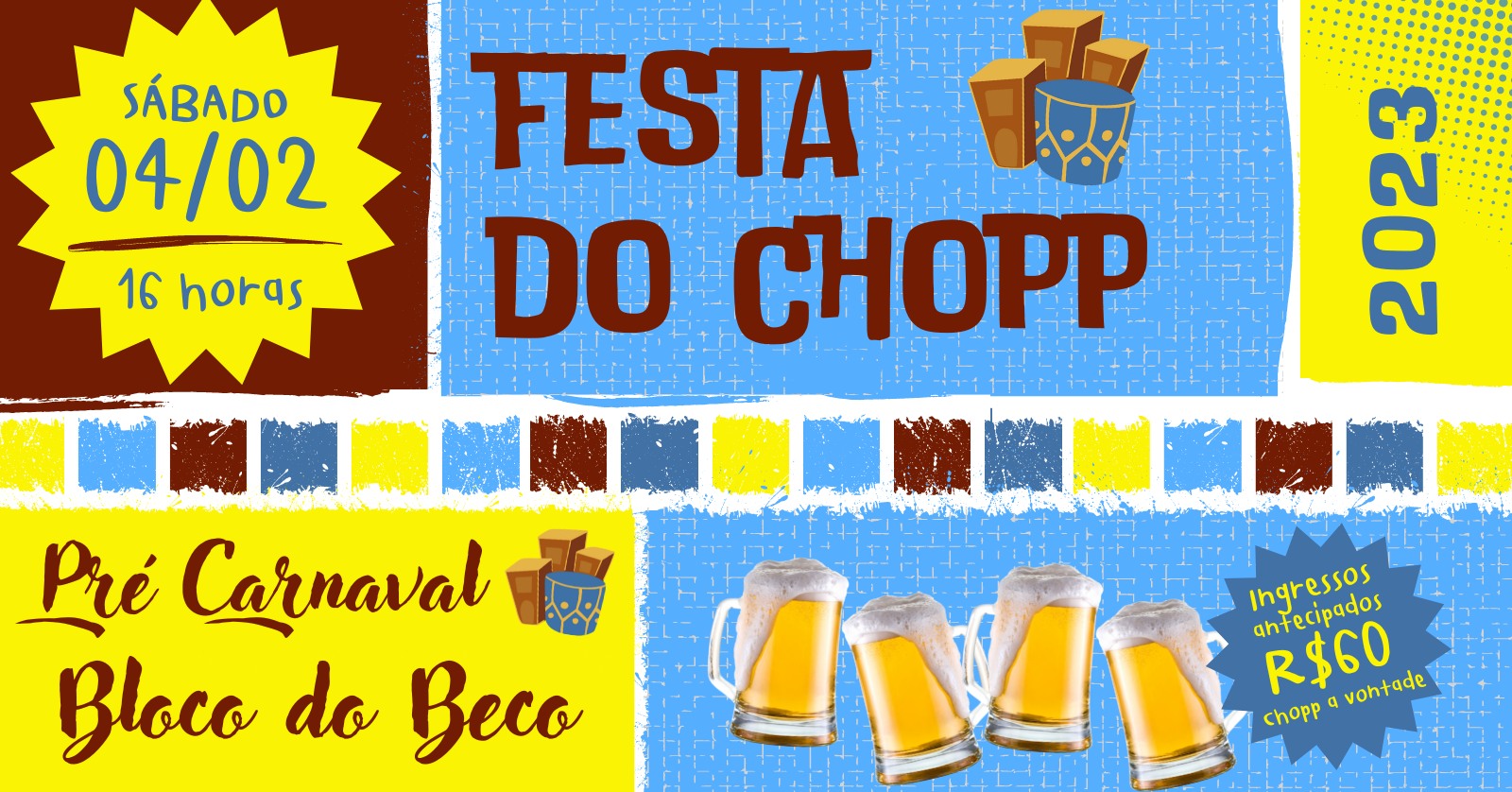 Festa do Chopp - Pré Carnaval do Bloco do Beco - 2023