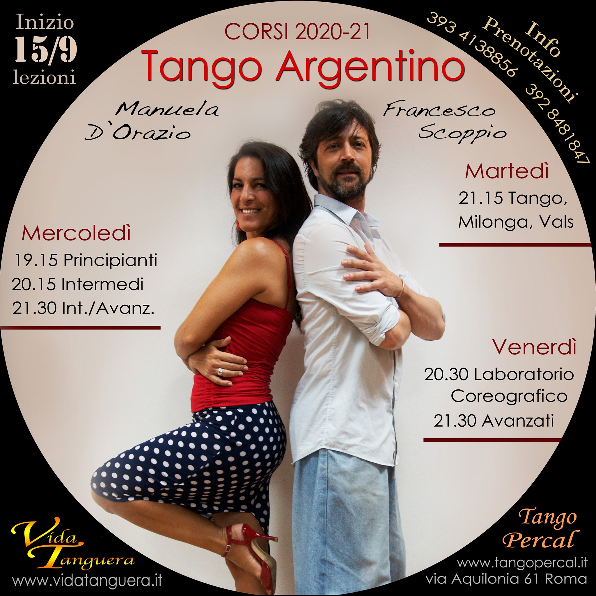 Corsi di Tango Argentino 2020-21
