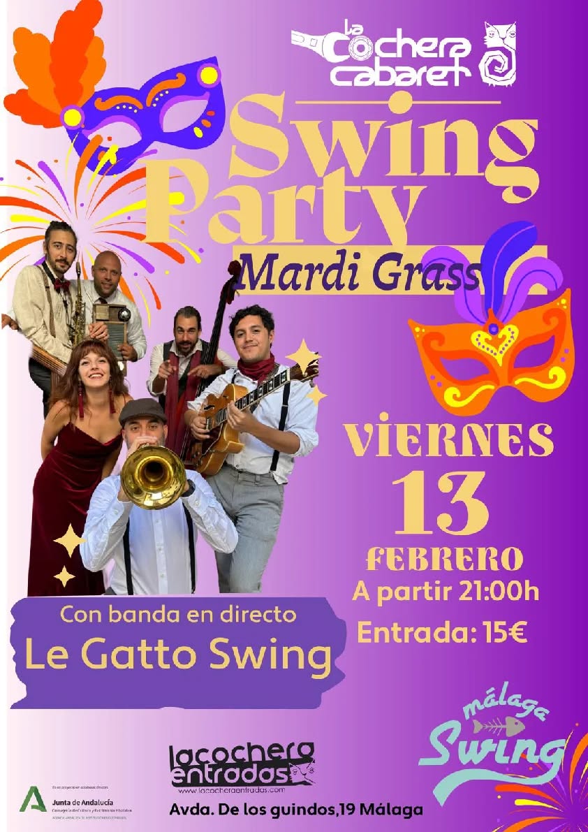 SWING PARTY «MARDI GRASS» - con LE GATTO SWING