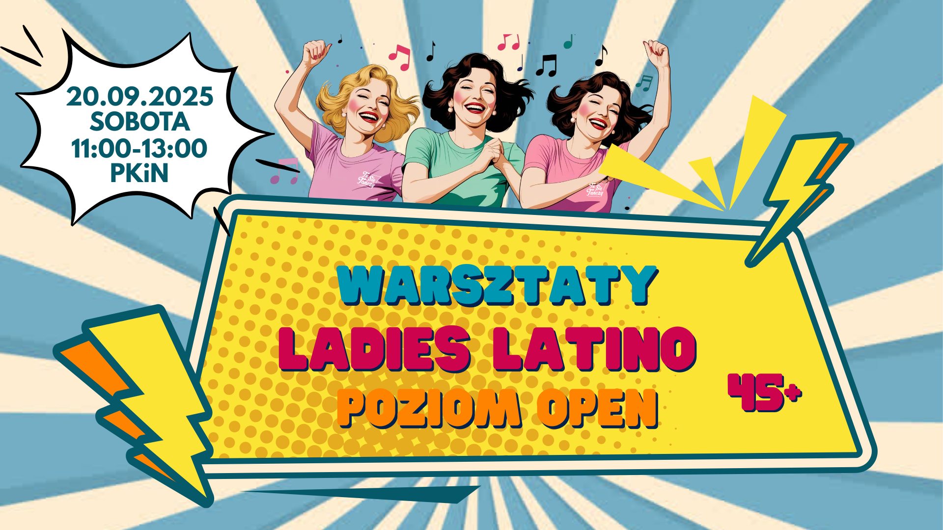 Warsztaty Ladies Latino 45+ poziom OPEN