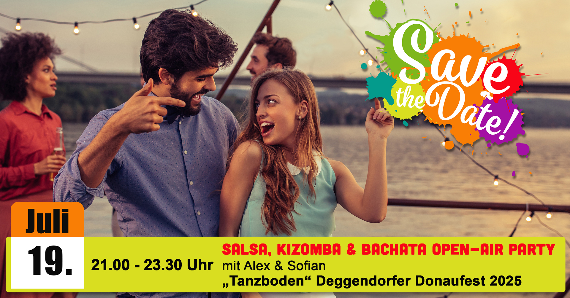 SALSA KIZOMBA & BACHATA OPEN-AIR PARTY beim Donaufest in Deggendorf