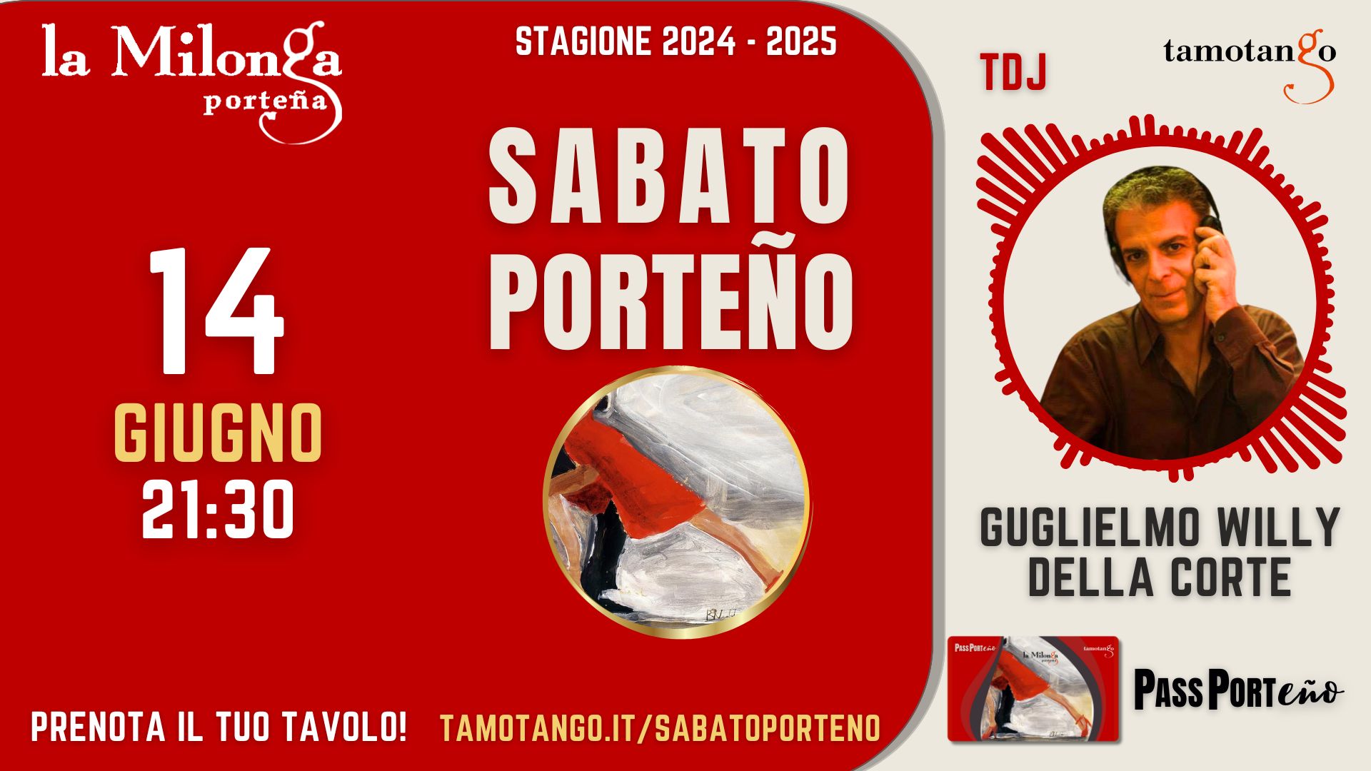Sabato Porteรฑo - TDJ Guglielmo Willy Della Corte