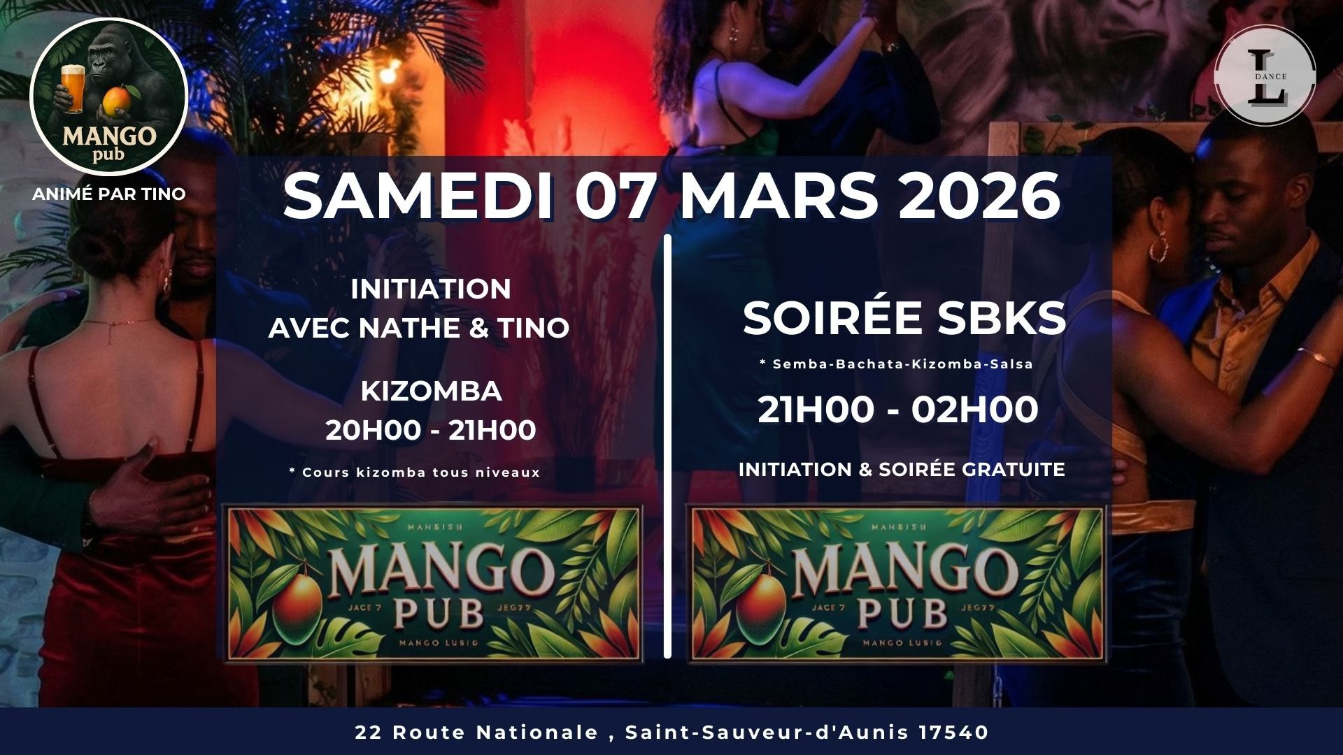 SOIRÉE SBKS AU MANGO PUB