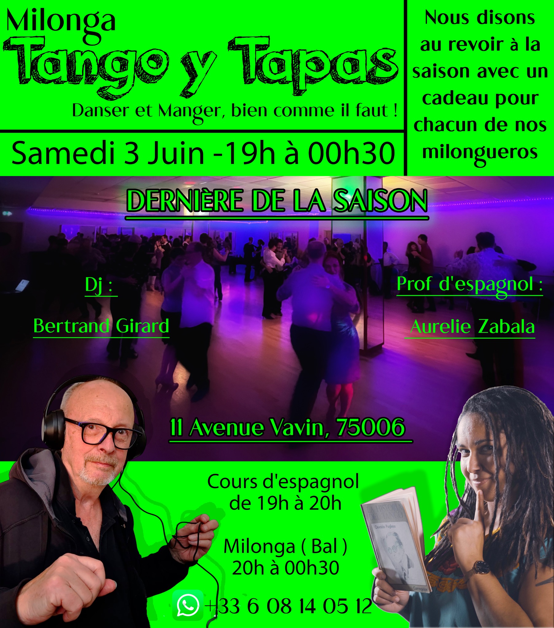 Milonga Tango y Tapas (Dernière de la saison)